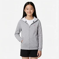 Nautica Girls' 4-6x Full Zip Fleece Hoodie