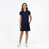 Nautica Girls' 4-6x Interlock Short Sleeve Polo Dress