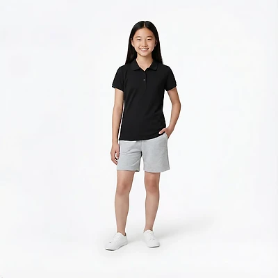 Nautica Girls' 4-6x Interlock Short Sleeve Polo