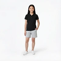 Nautica Girls' 4-6x Interlock Short Sleeve Polo