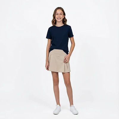 Nautica Girls' 4-6x Performance Knit Pleated Scooter