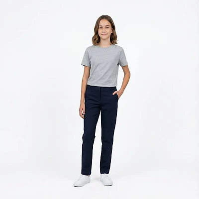 Nautica Girls' 4-6x Stretch Twill Pants