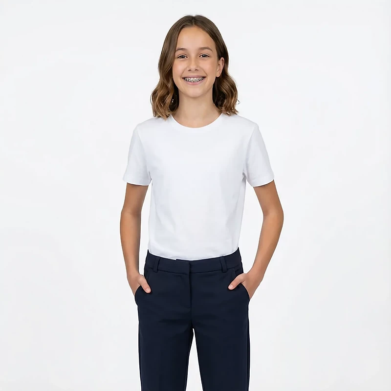 Nautica Girls' 4-6x Stretch Twill Pants