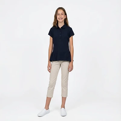 Nautica Girls' 4-6x Knit Tunic Polo