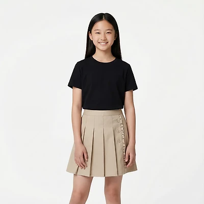 Nautica Girls' 7-16 Pleated Scooter Skort with Ruffle