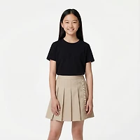 Nautica Girls' 7-16 Pleated Scooter Skort with Ruffle