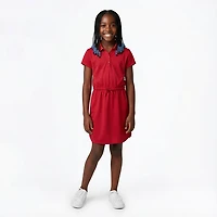 Nautica Girls' Performance Short Sleeve Plus Dress