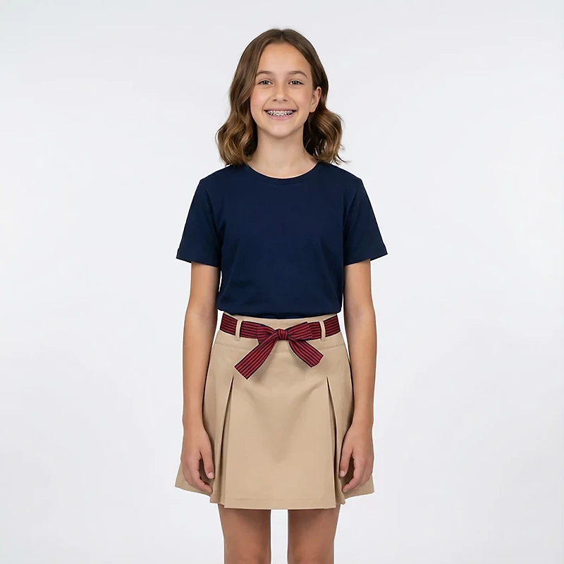 Nautica Girls' Plus Pleated Scooter Skort