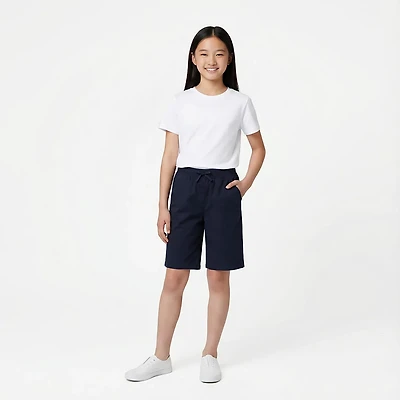 Nautica Girls' Pull On Skinny Bermuda Plus Shorts