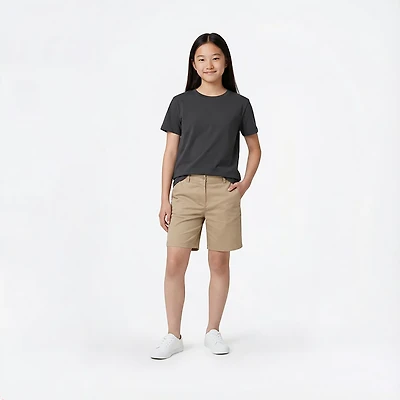 Nautica Girls' Sateen Bermuda Plus Shorts