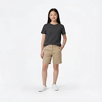 Nautica Girls' Sateen Bermuda Plus Shorts