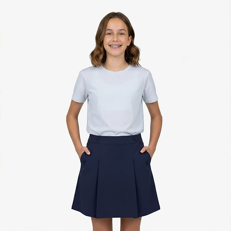 Nautica Girls' 7-16 Stretch Poplin Scooter