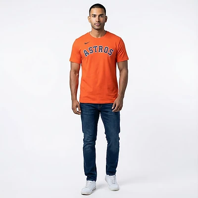 Nike Men's Houston Astros Fuse Wordmark Graphic T-shirt