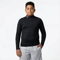 Under Armour Boys' HeatGear Mock Neck Long Sleeve T-shirt