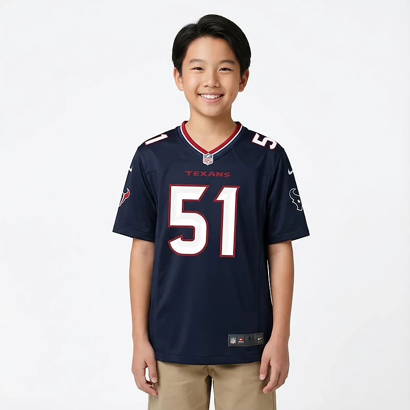 Nike Boys' Houston Texans Will Anderson Jr. #51 Home Game Player Jersey