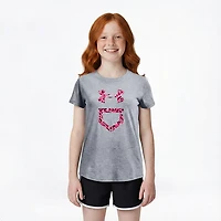 Under Armour Girls' Softball Plate Fill Short Sleeve Shirt