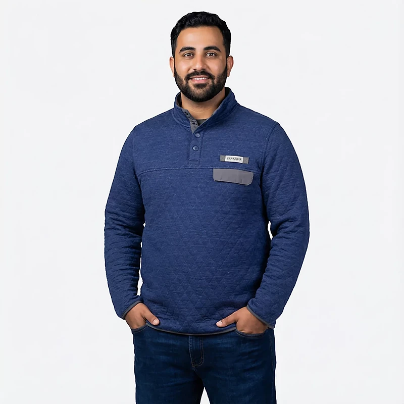 Magellan Outdoors Men's Campfire Quilted Long Sleeve QS Top