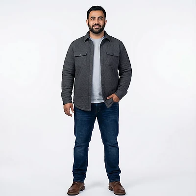 Magellan Men's Campfire Quilted Long Sleeve T-shirt