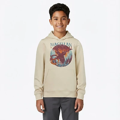 Magellan Boys' Buck Graphic Fleece Hoodie