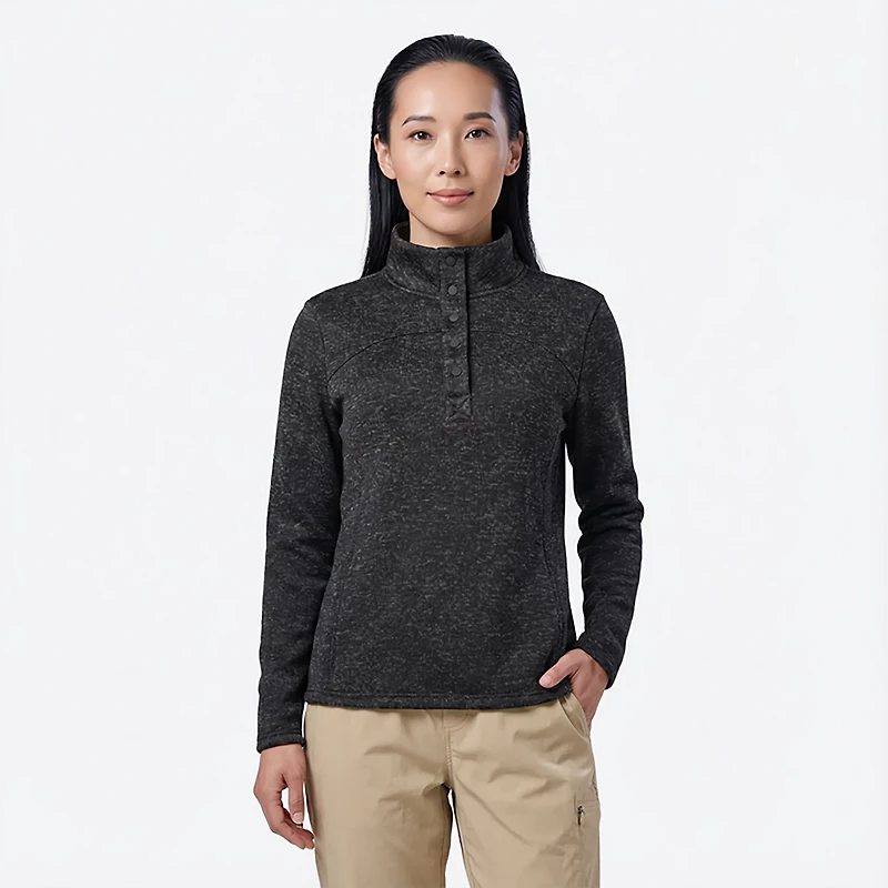 Magellan Outdoors Women's Campfire 1/4 Snap Sweater Fleece