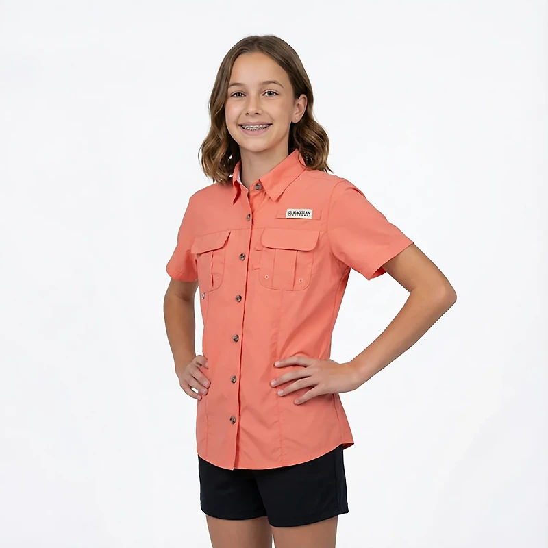 Magellan Girls' Laguna Madre Short Sleeve Fishing Shirt