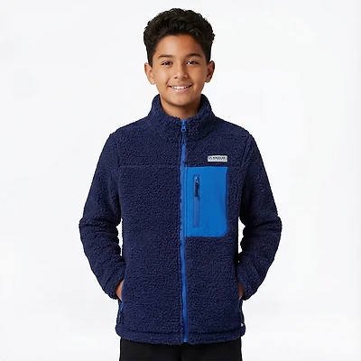 Magellan Outdoors Boys' Campfire Rugged Sherpa Fleece Jacket