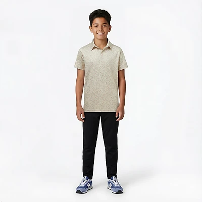 BCG Boys' Golf Pizza Topping Short Sleeve Print Polo