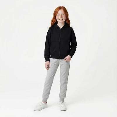BCG Girls' Lifestyle Cotton Fleece Full Zip Hoodie