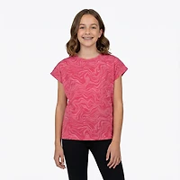 BCG Girls' Boxy Burnout Short Sleeve T-shirt
