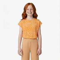 BCG Girls' Boxy Burnout Short Sleeve T-shirt