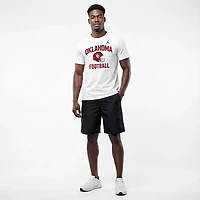 Jordan Men's Oklahoma Team Arch Football Helmet Cotton T-shirt