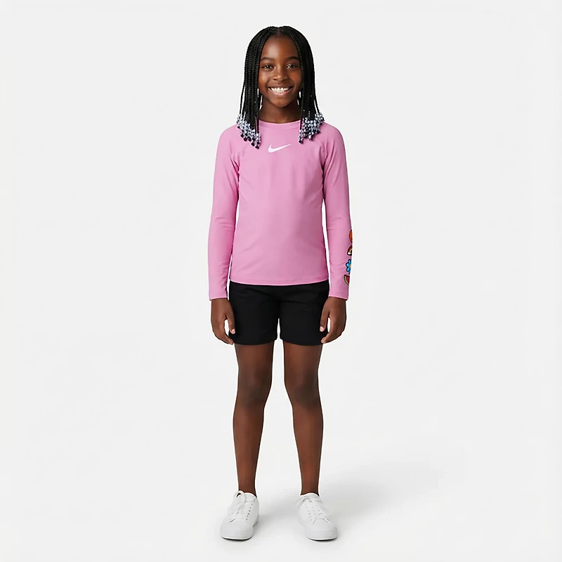 Nike Girls' 4-6X Swim Charms Long Sleeve Hydroguard
