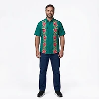 Magellan Outdoors Men's Laguna Madre Flores Button Down Shirt