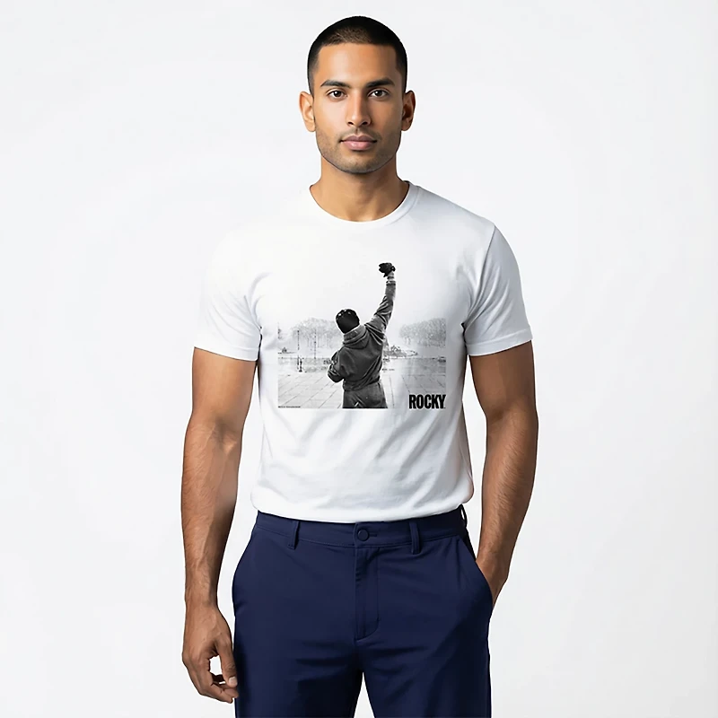 Mad Engine Rocky Men's Fist Poster Short Sleeve T-shirt