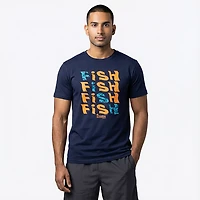 Mad Engine Mossy Oak Men's Here Fishy Short Sleeve T-shirt