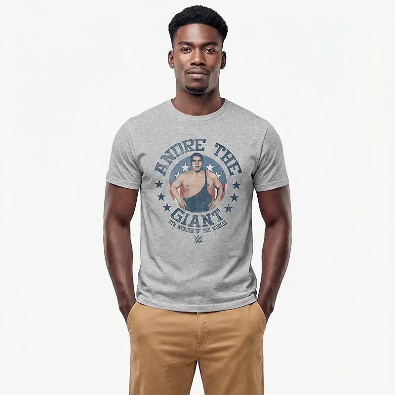 Mad Engine WWE Men's Andre Retro Giant Short Sleeve T-shirt