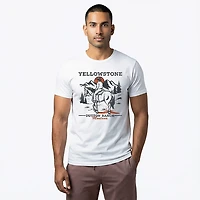 Mad Engine Yellowstone Men's Mountain Dutton Ranch Short Sleeve T-shirt