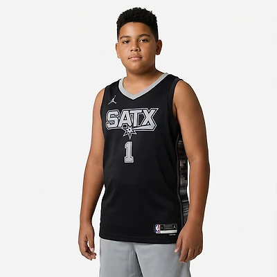 Youth Jordan Brand Victor Wembanyama San Antonio Spurs Swingman Jersey - Statement Edition