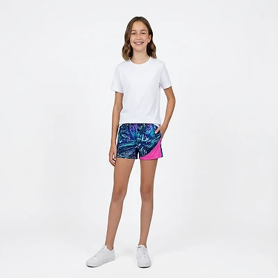 Rainbeau Moves Girls' Camoverse Print Shorts