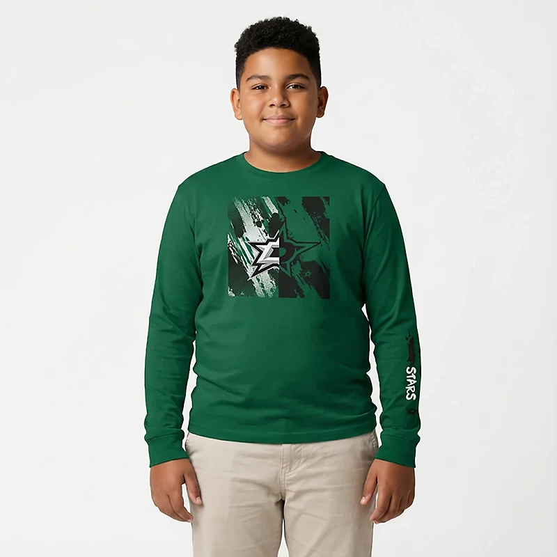 Outerstuff Boys' Dallas Stars Half & Long Sleeve Graphic T-shirt