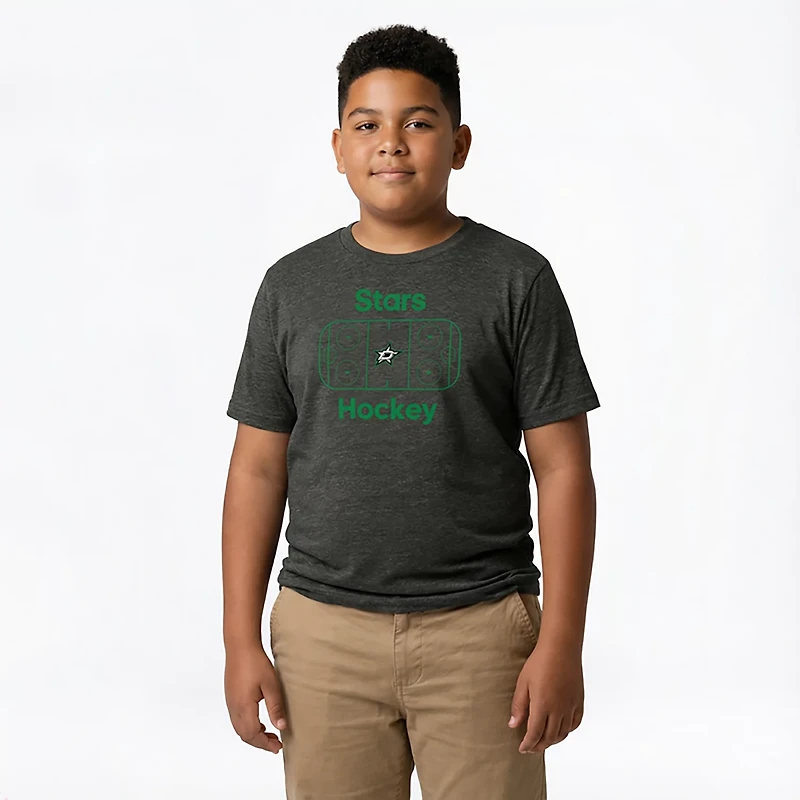 Outerstuff Boys' Dallas Stars Center Ice Tri-Blend Graphic T-shirt