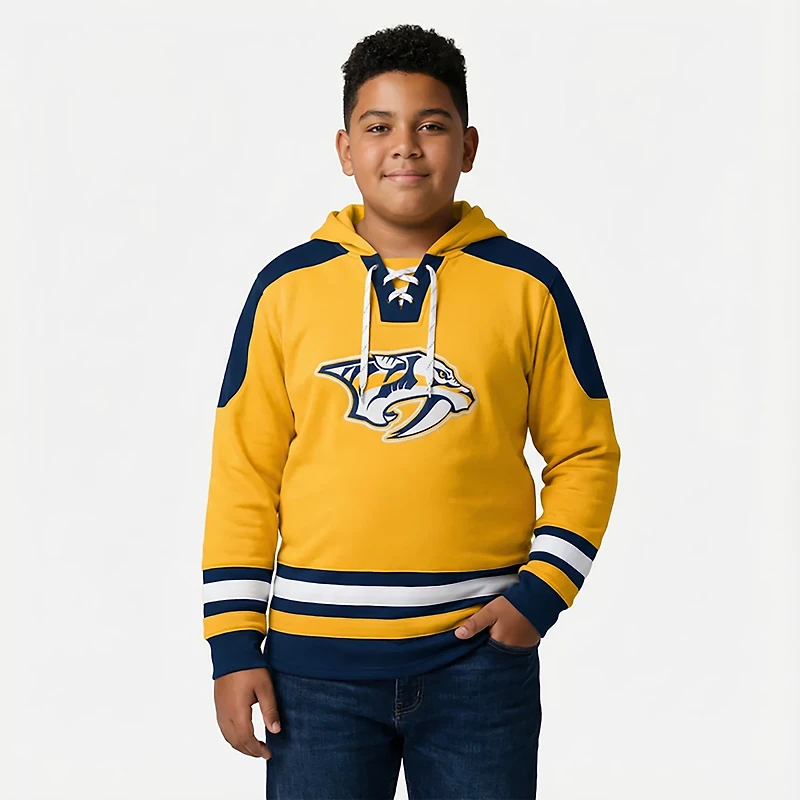 Outerstuff Youth Nashville Predators Home Pull Over Hockey Long Sleeve Hoodie
