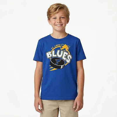 Outerstuff Boys' 4-7 St. Louis Blues Slap Shot T-shirt