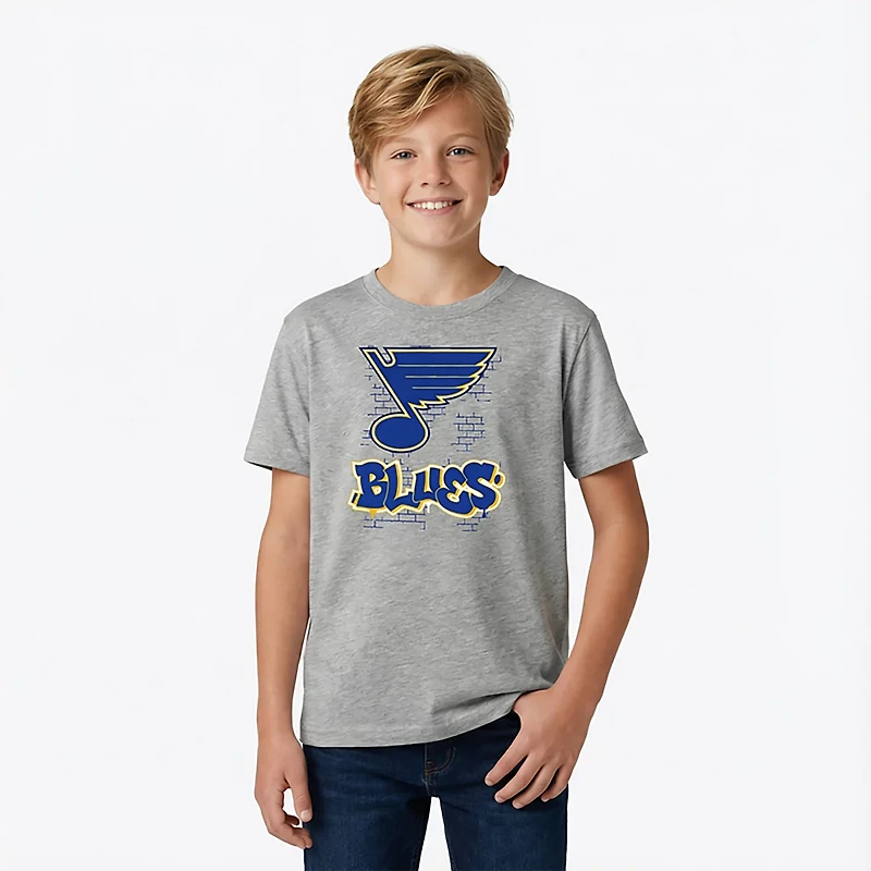 Outerstuff Youth St. Louis Blues Graffiti Short Sleeve T-shirt