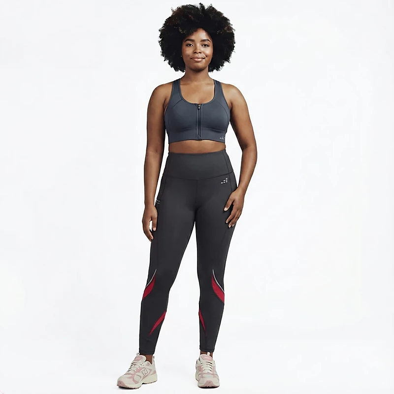 BCG Women's Run HI Mesh Pieced 7/8 Leggings
