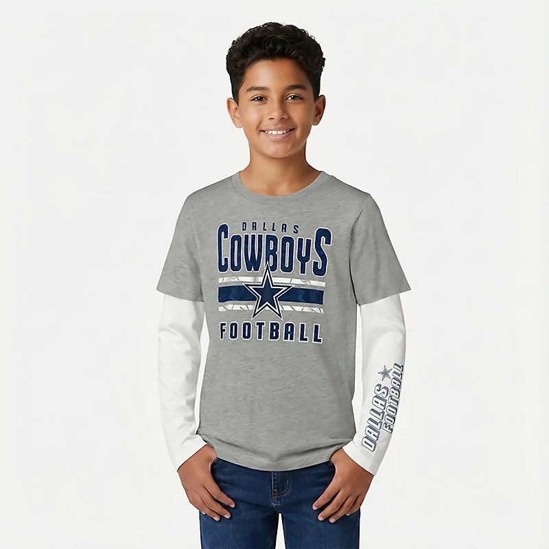 Outerstuff Boys' Cowboys Into the Mix 3-in-1 Combo T-shirt