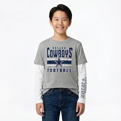 Outerstuff Youth Dallas Cowboys Into the Mix 3-in-1 Combo T-shirt