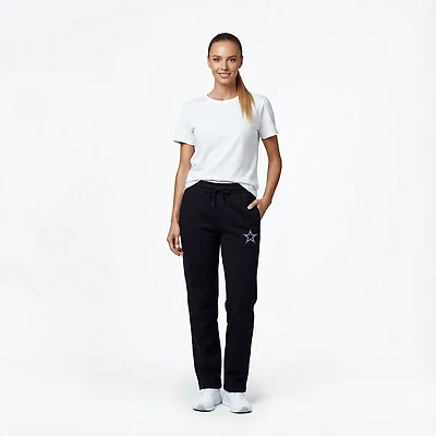 New Era Women's Dallas Cowboys Logo Wide Leg Fleece Pants