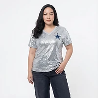Outerstuff Women's Dallas Cowboys Prescott Sequin Shirt