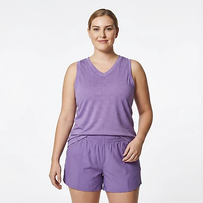 BCG Women's Burnout Slit Back Tank Top